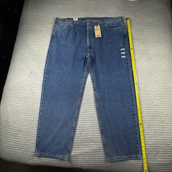 NWT Levis 550 Relaxed Jeans Men 50x32 B&T Tapered Work Denim - Picture 2 of 12